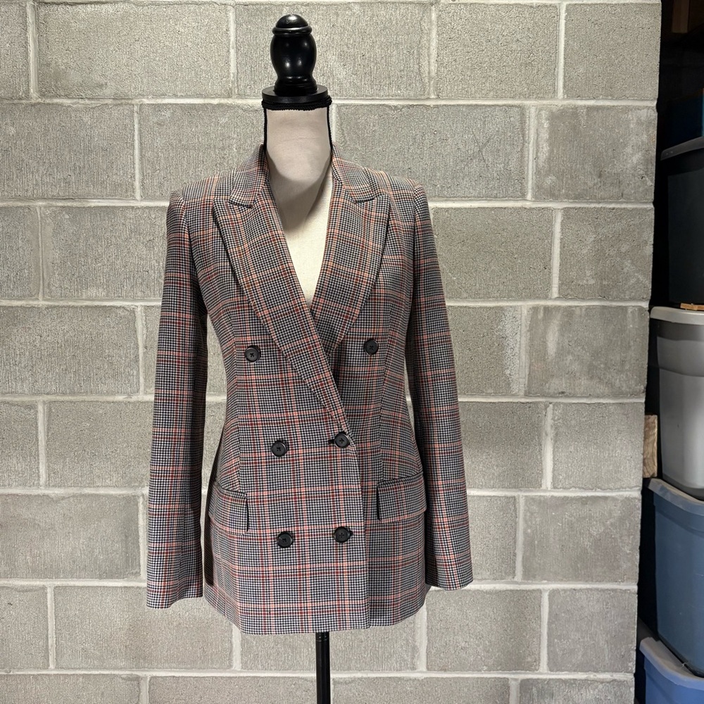 Wilfred Margaux plaid blazer.